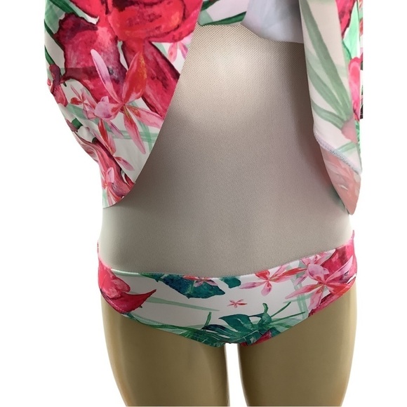 Nicole Miller Twisted Bandeau Flyaway Swimdress. Size Small New With Tags - Picture 2 of 9